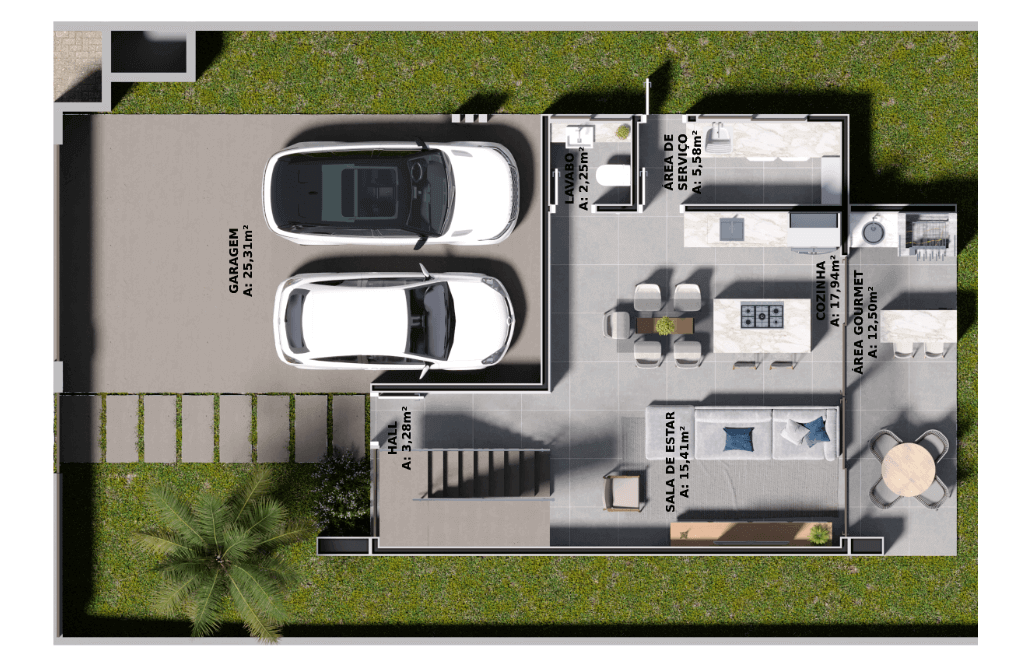 Planta Inferior Casa 3
